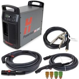Hypertherm® 200-600 V Powermax105 SYNC® Plasma Cutter With CPC Port, 75 And 15 Degree Handheld Torches And 25' Lead