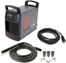 Hypertherm® 200 - 600 V Powermax65 SYNC® Automated Plasma Cutter With CPC/Serial Port, 180 degree Machine Torch And 35' Lead