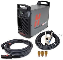 Hypertherm® 200-600 V Powermax105 SYNC® Plasma Cutter With CPC Port, Voltage Divider, 75 Degree Handheld Torch And 50' Lead Hypertherm® 200-600 V Powermax105 SYNC® Plasma Cutter With CPC Port, Voltage Divider, 75 Degree Handheld Torch And 50' Lead