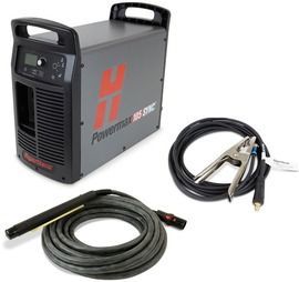 Hypertherm® 200-600 V Powermax105 SYNC® Automated Plasma Cutter With CPC Port, Voltage Divider, Serial Port, 180 Degree Machine Torch And 25' Lead