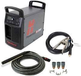 Hypertherm® 200-600 V Powermax65 SYNC® Automated Plasma Cutter With CPC Port, Voltage Divider, 180 Degree Machine Torch And 25' Lead