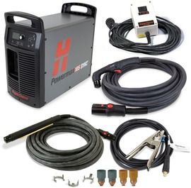 Hypertherm® 200 - 600 V Powermax105 SYNC® Automated Plasma Cutter With CPC Port, 180 degree Machine/Hand Torch And 35' Lead