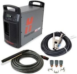Hypertherm® 200-600 V Powermax105 SYNC® Automated Plasma Cutter With CPC Port, Voltage Divider, 180 Degree Machine Torch And 50' Lead