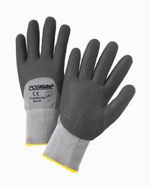 PIP Global Safety® X-Large PosiGrip® 15 Gauge Black Foam Nitrile Palm Finger And Knuckle Coated Work Gloves With Nylon And Spandex Liner And Knit Wrist