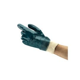 Ansell Size 9 ActivArmr® 47-402 Nitrile Full Work Gloves With Interlock Cotton Liner And Knit Wrist