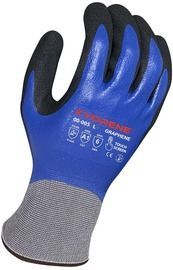 Armor Guys Large 15 Gauge Black And Blue Nitrile Palm Coated Work Gloves With Blue Kyorene® Liner And Knit Wrist