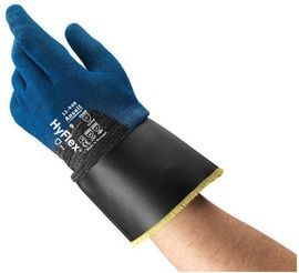 Ansell Size 11 HyFlex® 11-948 13 Gauge Water-Based Polyurethane And Nitrile 3/4 Dip Coated Work Gloves With Fiber Glass, Polyamide And Polyester Liner And Safety Cuff