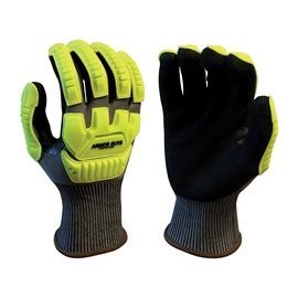 Armor Guys Large 18 Gauge Black And Gray Nitrile Palm Coated Work Gloves With Gray Kyorene® Pro Liner And Knit Wrist