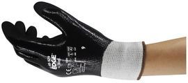 Ansell Size 7 EDGE® 48-929 13 Gauge Black Nitrile Full Coated Work Gloves With Spandex, Fiber Glass, Polyethylene And Nitrile Liner And Knit Wrist Ansell Size 7 EDGE® 48-929 13 Gauge Black Nitrile Full Coated Work Gloves With Spandex, Fiber Glass, Polyethylene And Nitrile Liner And Knit Wrist