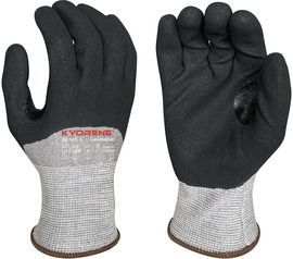 Armor Guys Large 13 Gauge Black And Gray HCT® Micro Foam Nitrile 3/4 Coated Work Gloves With Gray Kyorene® Liner And Knit Wrist Armor Guys Large 13 Gauge Black And Gray HCT® Micro Foam Nitrile 3/4 Coated Work Gloves With Gray Kyorene® Liner And Knit Wrist