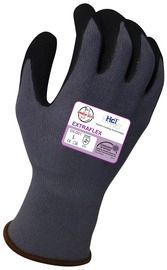 Armor Guys Small ExtraFlex® 15 Gauge Black And Gray Nitrile Palm Coated Work Gloves With Gray Nylon Liner And Knit Wrist