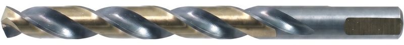 WALTER Drillco Series 400F 7/16 WALTER Drillco Series 400F 7/16" X 5.5" X 7/16" 3-Flat Shank Black & Gold Coated Jobber Length Drill Bit