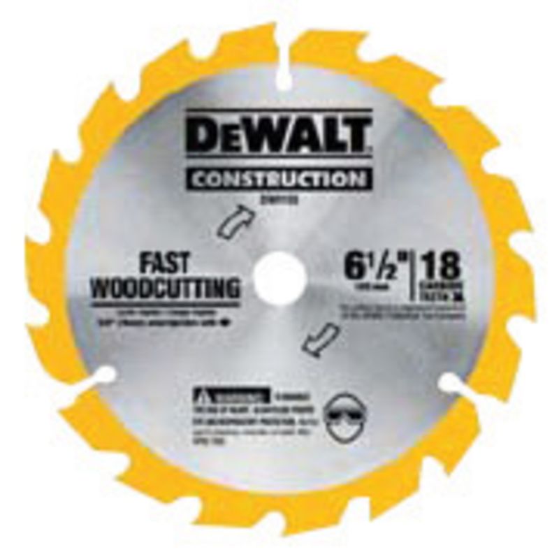 DEWALT� 6 1/2" 16 Teeth Series 20� Tungsten Carbide Tipped Circular Saw Blade
