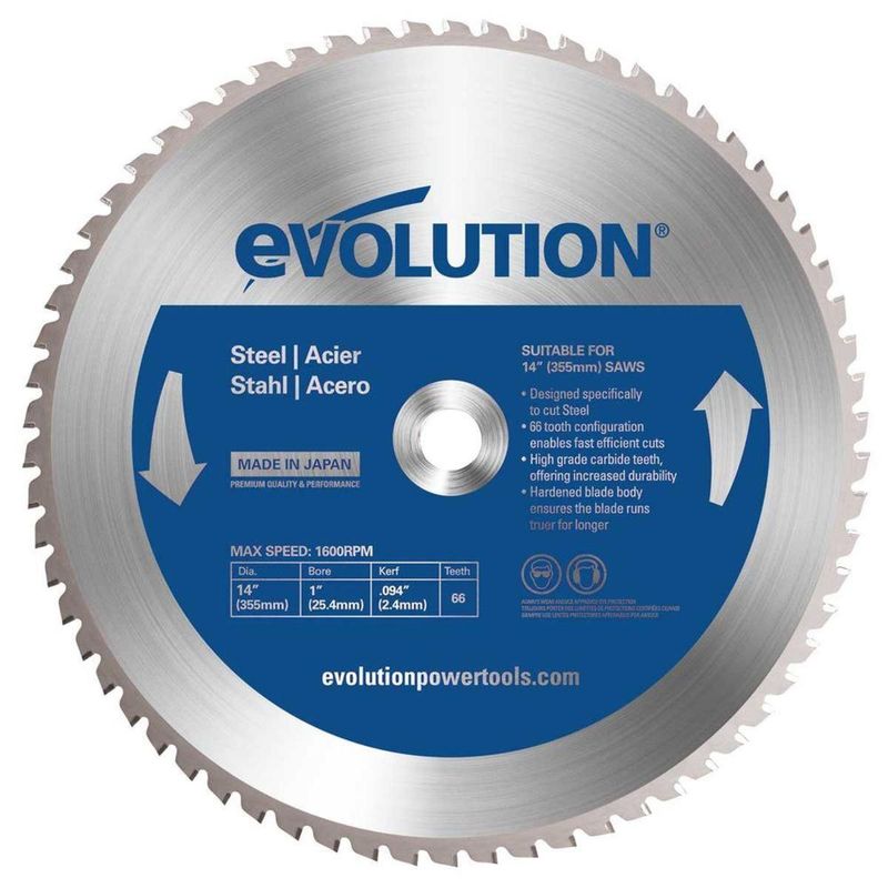 Evolution� Power Tools 14" Tungsten Carbide-Tipped Circular Saw Blade 66 Teeth