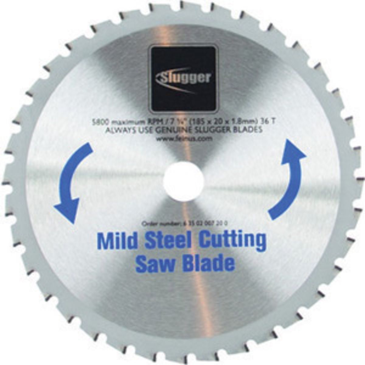 Fein Slugger 7 1/4 Fein Slugger 7 1/4" Mild Steel Metal Cutting Saw Blade 36 Teeth