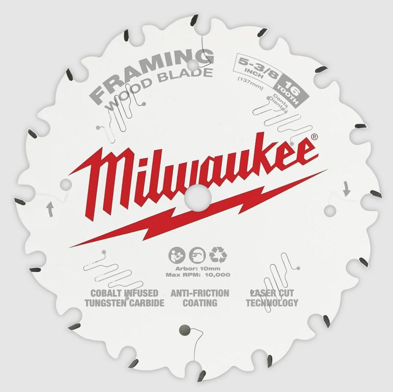 Milwaukee� 5 3/8" 48 Teeth Carbide Circular Saw Blade