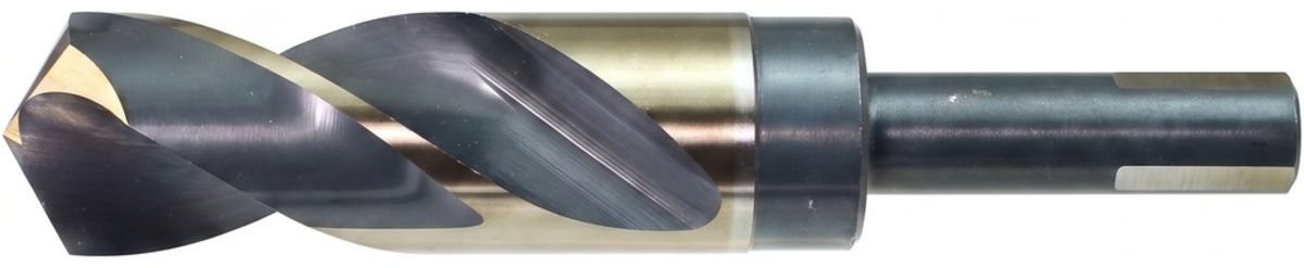 WALTER Drillco Nitro� Series 1000N 11/16 WALTER Drillco Nitro� Series 1000N 11/16" X 6" X 1/2" 3-Flat Shank Black & Gold Coated S&D Drill Bit