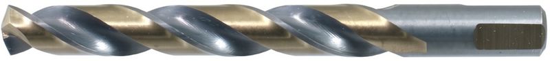 WALTER Drillco Series 400F 13/64 WALTER Drillco Series 400F 13/64" X 3.625" X 13/64" 3-Flat Shank Black & Gold Coated Jobber Length Drill Bit
