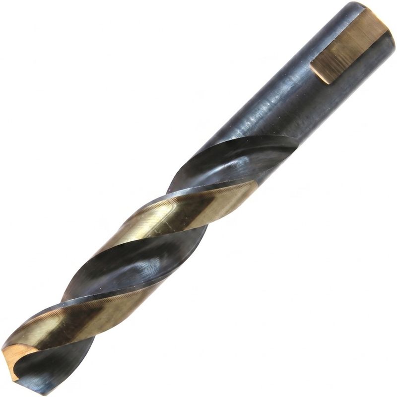 WALTER Drillco Nitro� Series 350N 7/16 WALTER Drillco Nitro� Series 350N 7/16" X 4.5" X 7/16" 3-Flat Shank Black & Gold Coated Mechanics Length Drill Bit