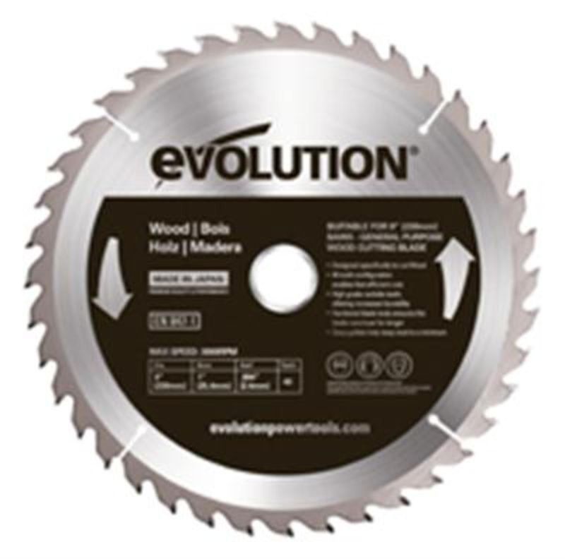 Evolution� Power Tools 9" Wood Cuttin Blade 40 Teeth