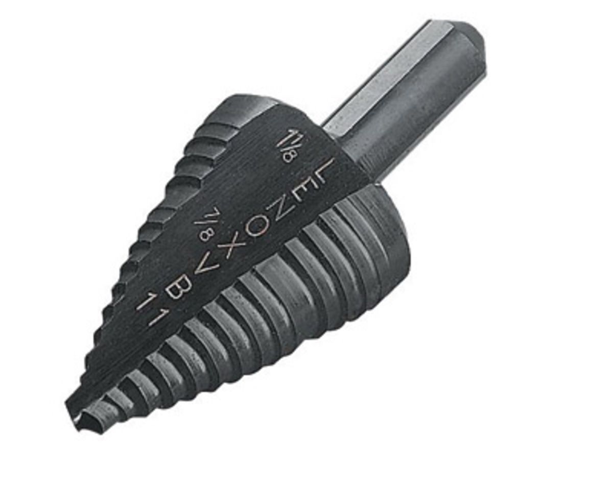 Lenox� 7/8 Lenox� 7/8" - 1-1/8" X 2-3/4" X 3/8" Straight/3-Flat Shank Black Oxide Coated Step Drill Bit