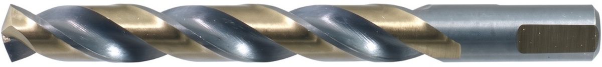 WALTER Drillco Series 400F 7/32 WALTER Drillco Series 400F 7/32" X 3.75" X 7/32" 3-Flat Shank Black & Gold Coated Jobber Length Drill Bit