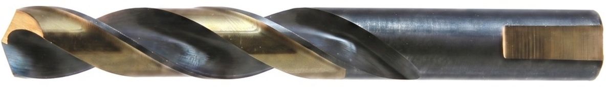 WALTER Drillco Nitro� Series 350N 3/8" X 4.25" X 3/8" 3-Flat Shank Black & Gold Coated Mechanics Length Drill Bit