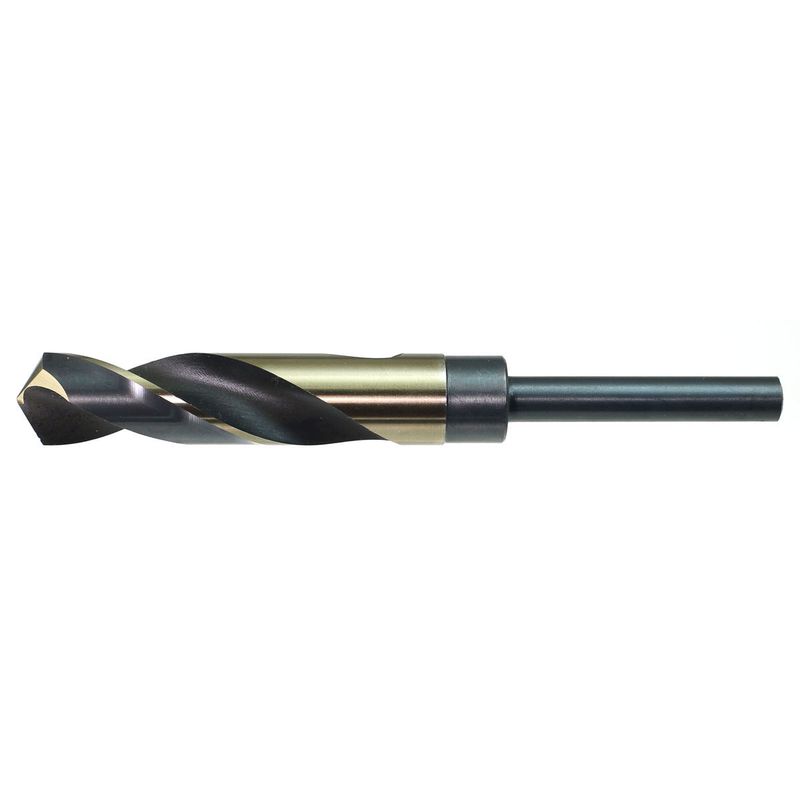 WALTER Drillco Nitro Series 1035N 5/8 WALTER Drillco Nitro Series 1035N 5/8" X 6" Black And Gold Oxide HSS General Purpose Jobber Length Drill Bit With 3/8" Reduced Shank And 4 1/2" Spiral Flute