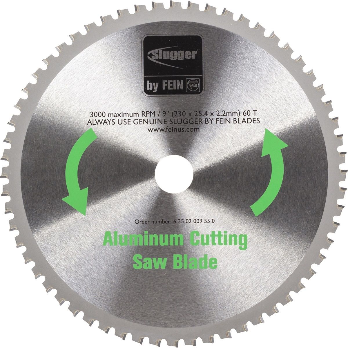 Fein Slugger 9 Fein Slugger 9" Aluminum Metal Cutting Saw Blade 60 Teeth
