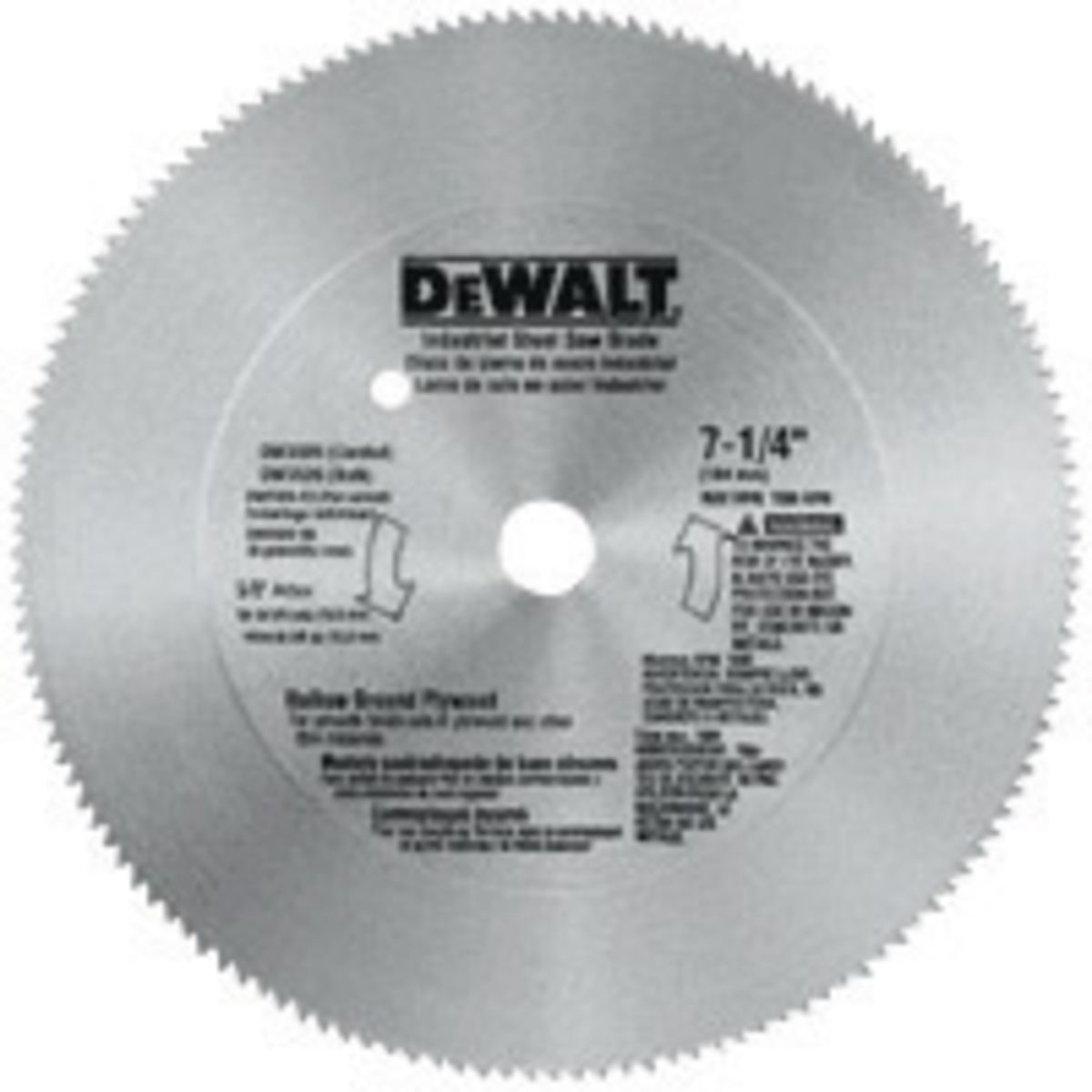 DEWALT� 7 1/4 DEWALT� 7 1/4" 144 Teeth Series 20� Steel Circular Saw Blade