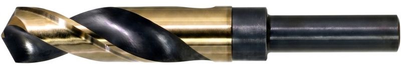 WALTER Drillco Series 1000C 9/16 WALTER Drillco Series 1000C 9/16" X 6" X 1/2" Reduced Shank Black & Gold Coated S&D Drill Bit