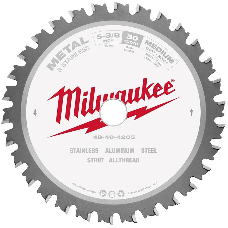 Milwaukee� 5 3/8" 30 Teeth Carbide Circular Saw Blade