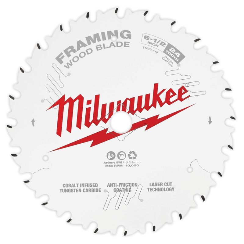 Milwaukee� 6 1/2" 48 Teeth Carbide Circular Saw Blade