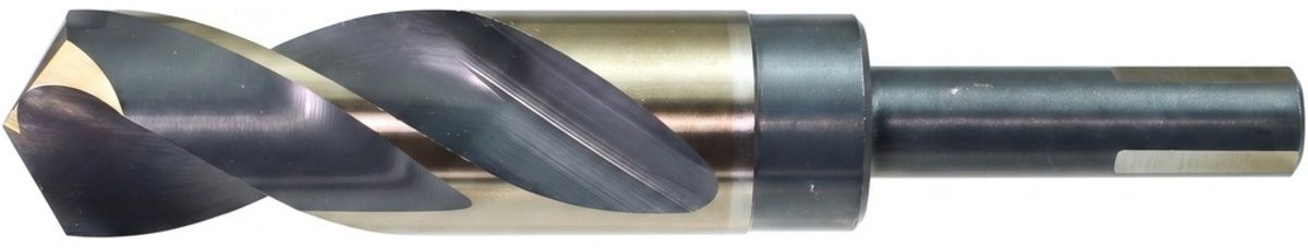 WALTER Drillco Nitro� Series 1000N 13/16 WALTER Drillco Nitro� Series 1000N 13/16" X 6" X 1/2" 3-Flat Shank Black & Gold Coated S&D Drill Bit
