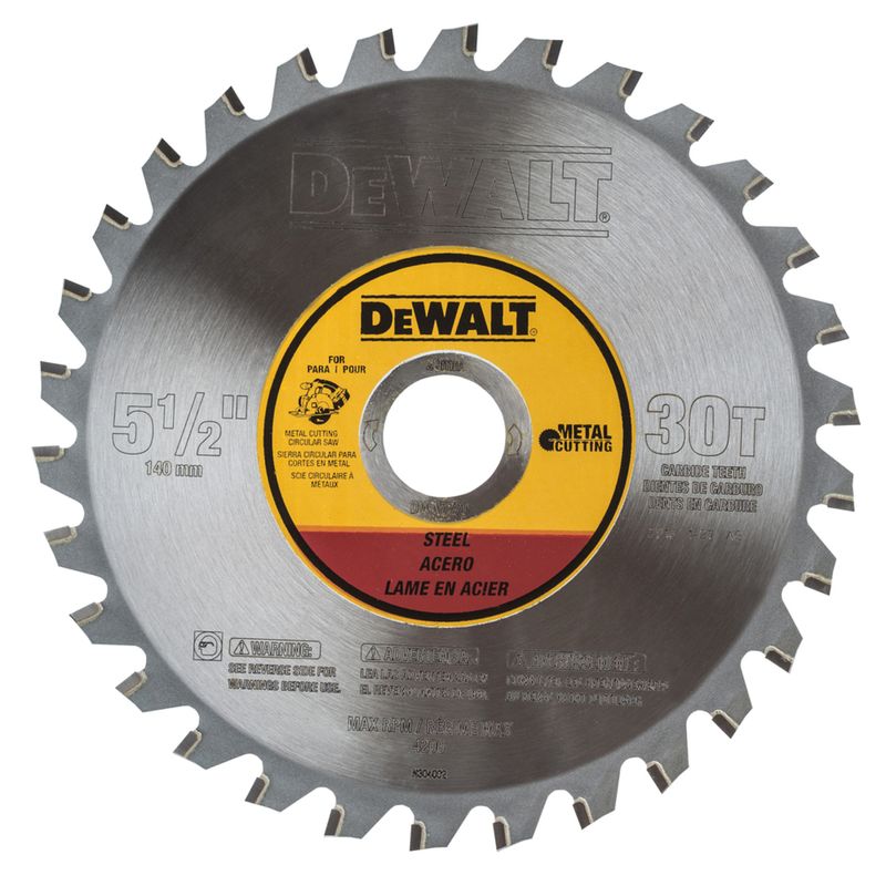 DEWALT� 5 1/2" Carbide Metal Cutting Saw Blade 30 Teeth