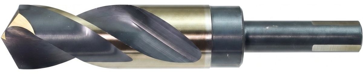 WALTER Drillco Nitro� Series 1000N 17/32 WALTER Drillco Nitro� Series 1000N 17/32" X 6" X 1/2" 3-Flat Shank Black & Gold Coated S&D Drill Bit