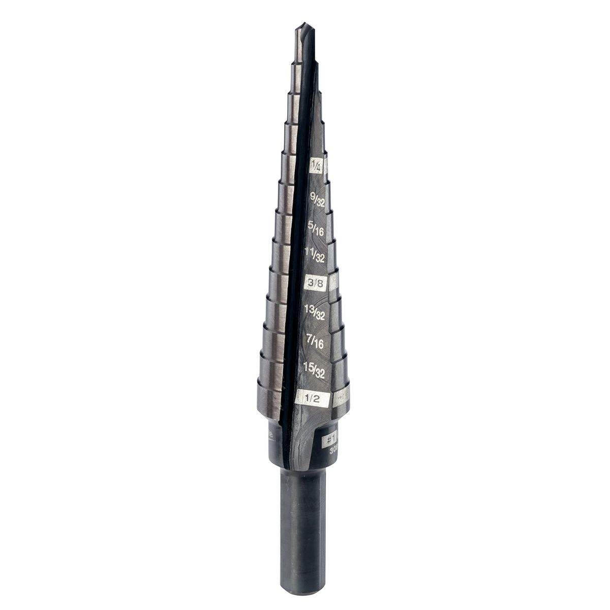 Milwaukee� 1/8 Milwaukee� 1/8" - 1/2" X 3.11" X 1/4" 3-Flat Shank Step Drill Bit