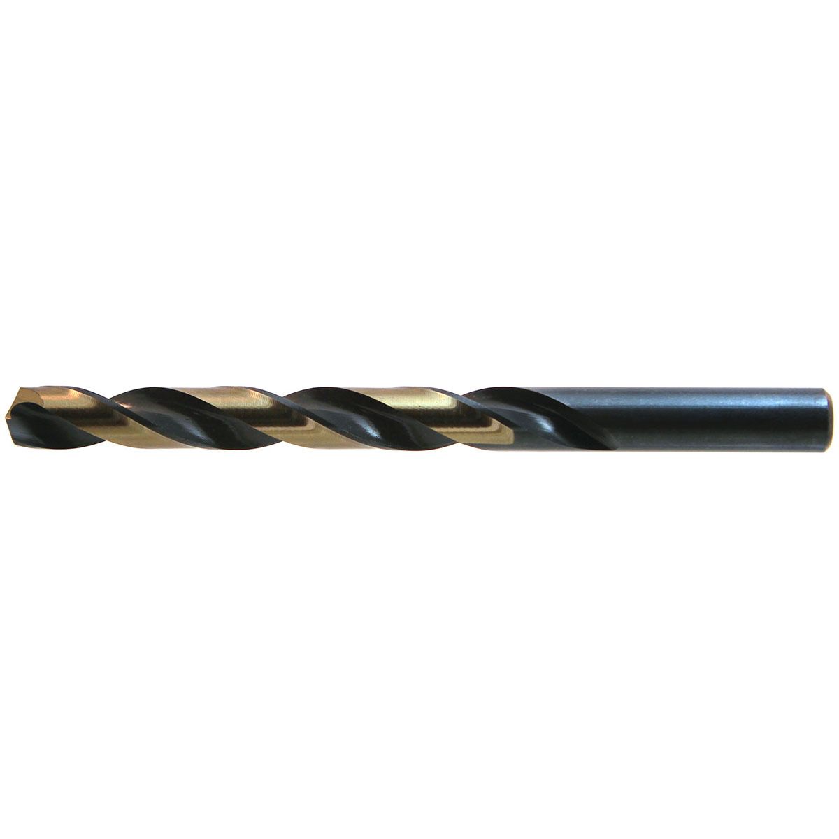 WALTER Drillco Nitro Series 400N 15/64 WALTER Drillco Nitro Series 400N 15/64" X 3 7/8" Black And Gold Oxide HSS Heavy Duty Jobber Length Drill Bit With Straight Shank And 2 5/8" Spiral Flute