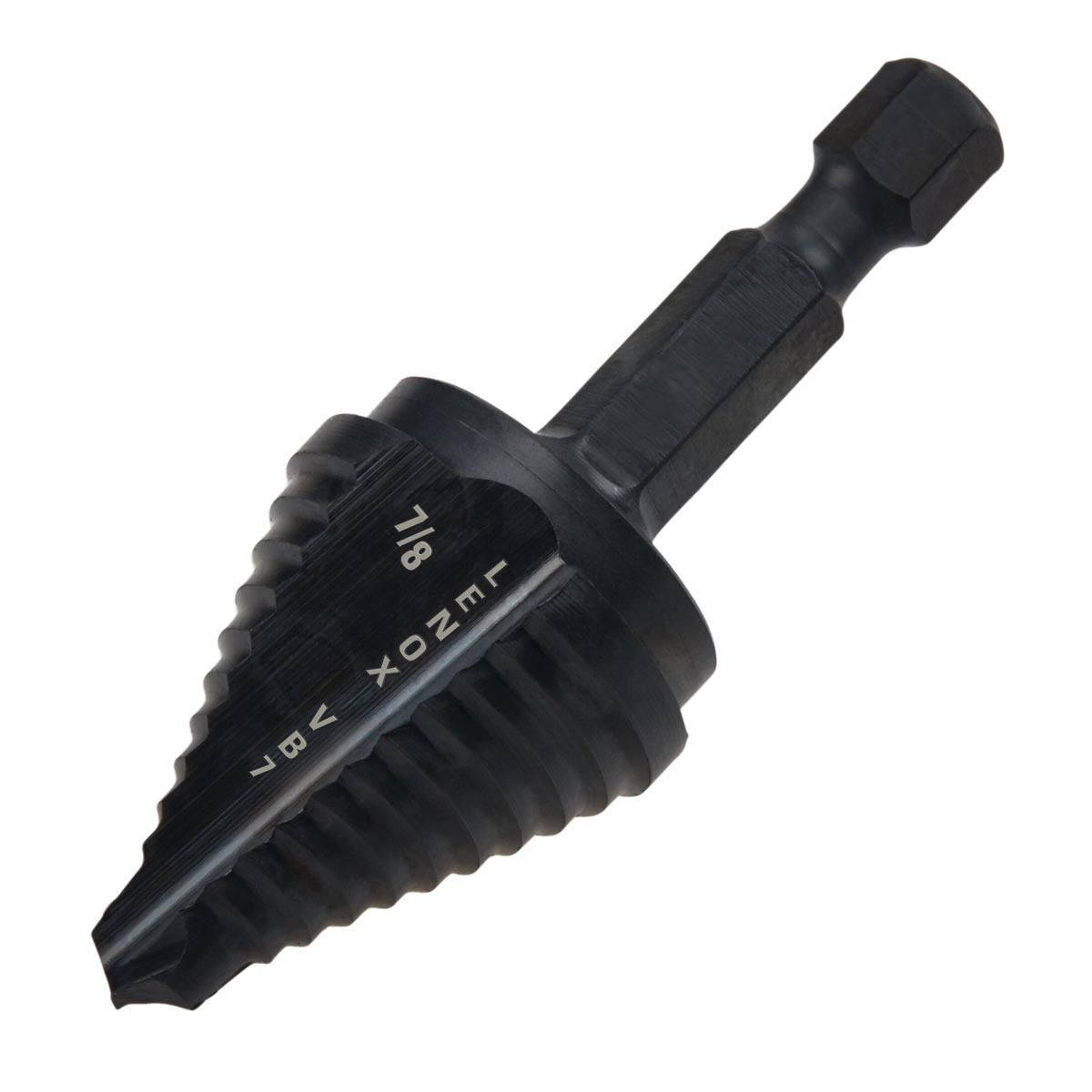 Lenox� 7/8" X 2-1/4" X 1/4" Hex Shank Black Oxide Coated Step Drill Bit