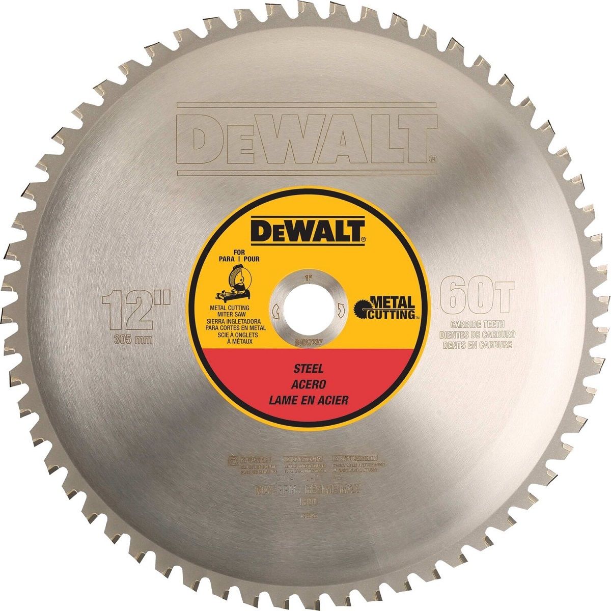 DEWALT� 12 DEWALT� 12" 60 Teeth Carbide Tipped Circular Saw Blade