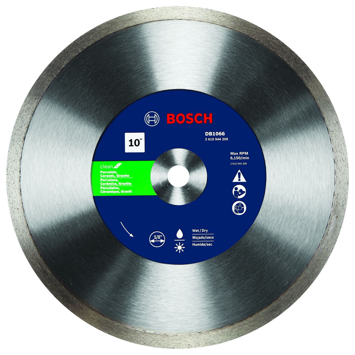 Bosch Rapido Premium 10 Bosch Rapido Premium 10" High Speed Steel Diamond Saw Blade Continuous Rim