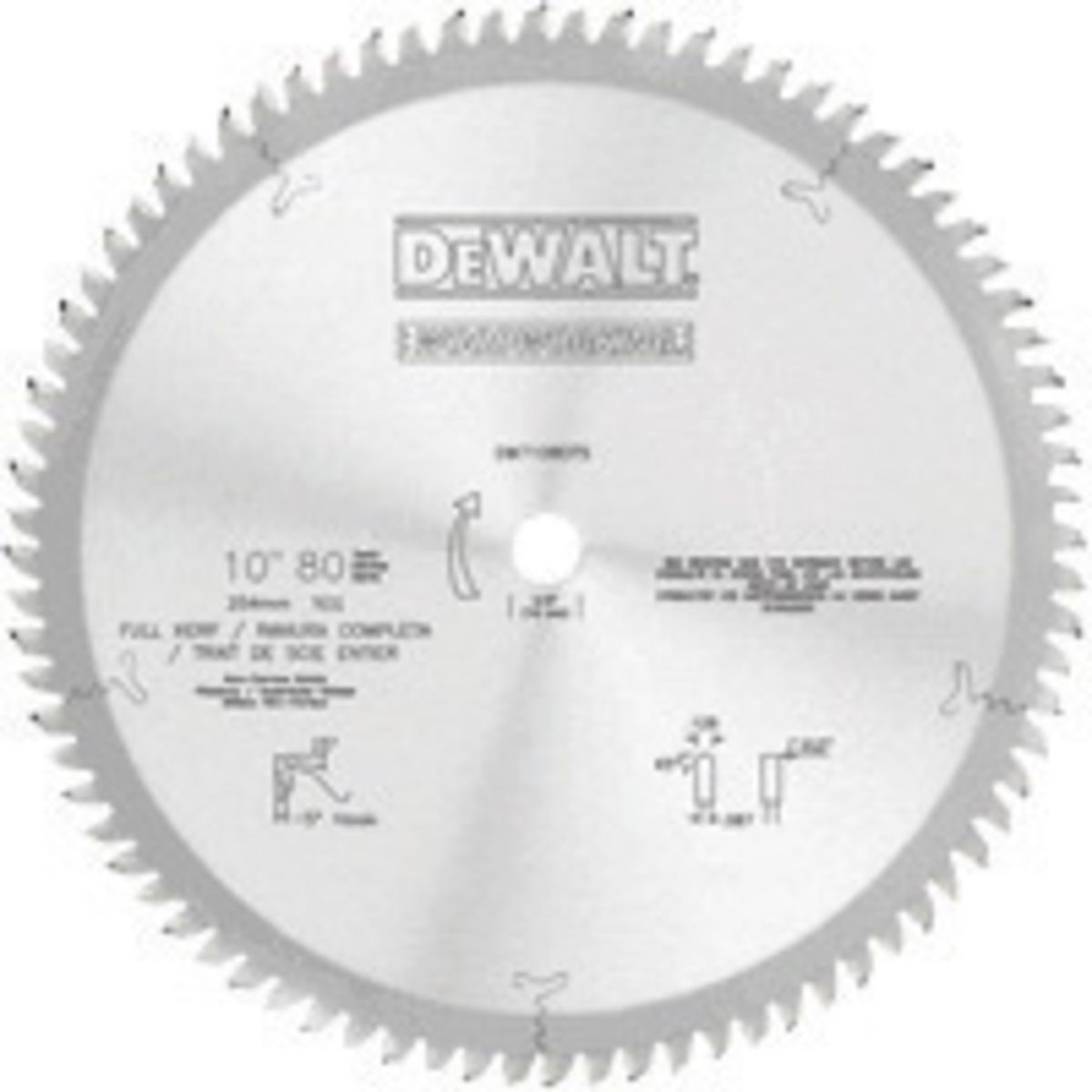 DEWALT� 12 DEWALT� 12" Carbide Tipped Non Ferrous Blade 80 Teeth