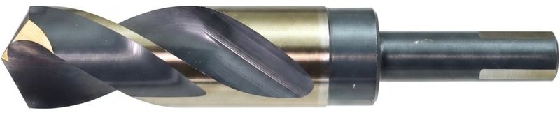 WALTER Drillco Series 1000EF 9/16 WALTER Drillco Series 1000EF 9/16" X 6" X 1/2" 3-Flat Shank Black & Gold Coated S&D Drill Bit