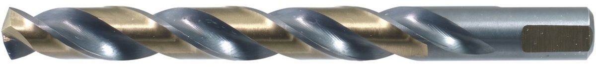 WALTER Drillco Series 400F 3/16 WALTER Drillco Series 400F 3/16" X 3.5" X 3/16" 3-Flat Shank Black & Gold Coated Jobber Length Drill Bit