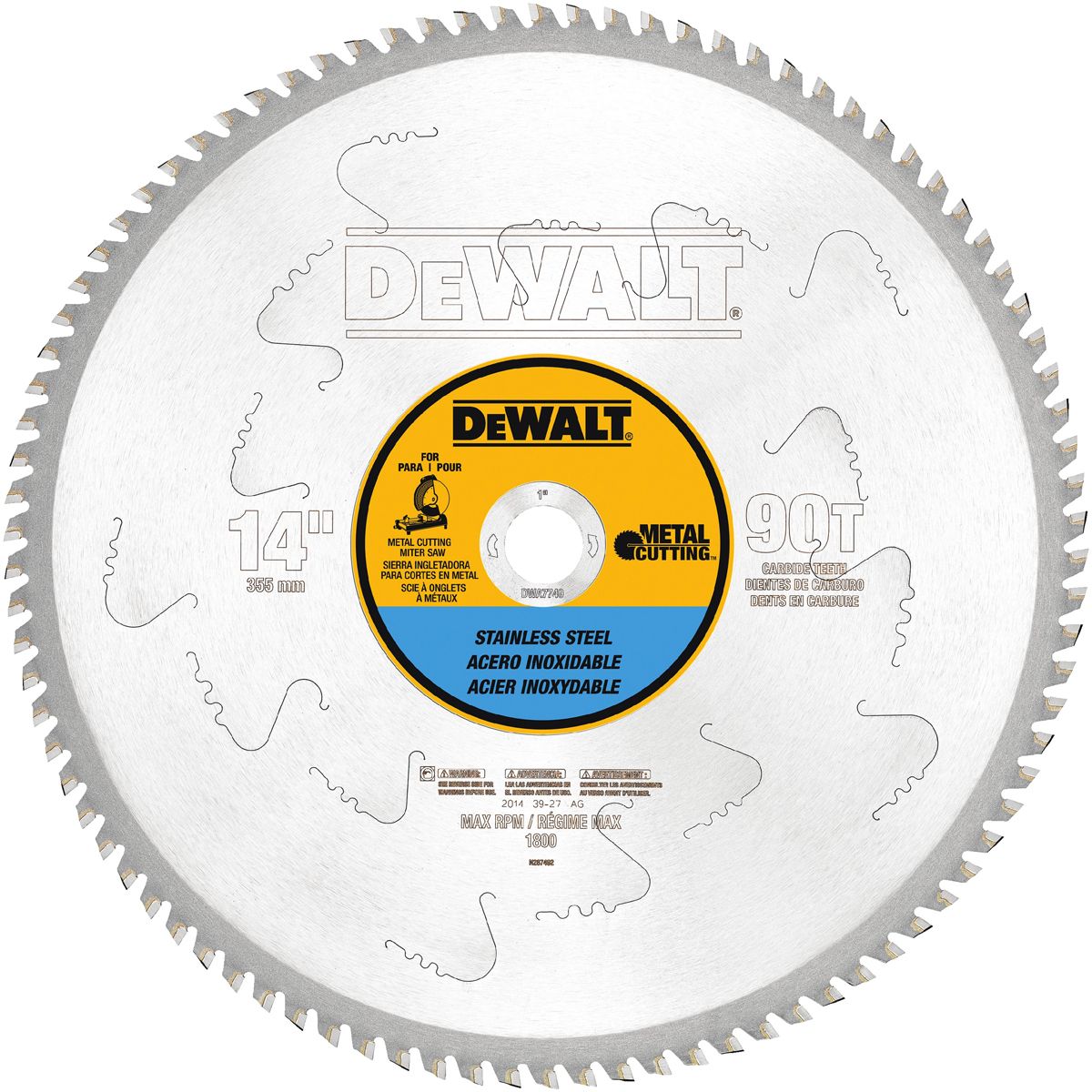 DEWALT� 14 DEWALT� 14" 90 Teeth DEWALT� Carbide Circular Saw Blade
