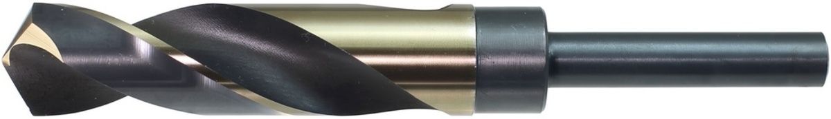 WALTER Drillco Nitro� Series 1035N 1/2" X 6" X 3/8" Reduced Shank Black & Gold Coated S&D Drill Bit