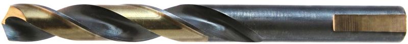 WALTER Drillco Nitro� Series 350N 1/2 WALTER Drillco Nitro� Series 350N 1/2" X 5" X 1/2" 3-Flat Shank Black & Gold Coated Mechanics Length Drill Bit