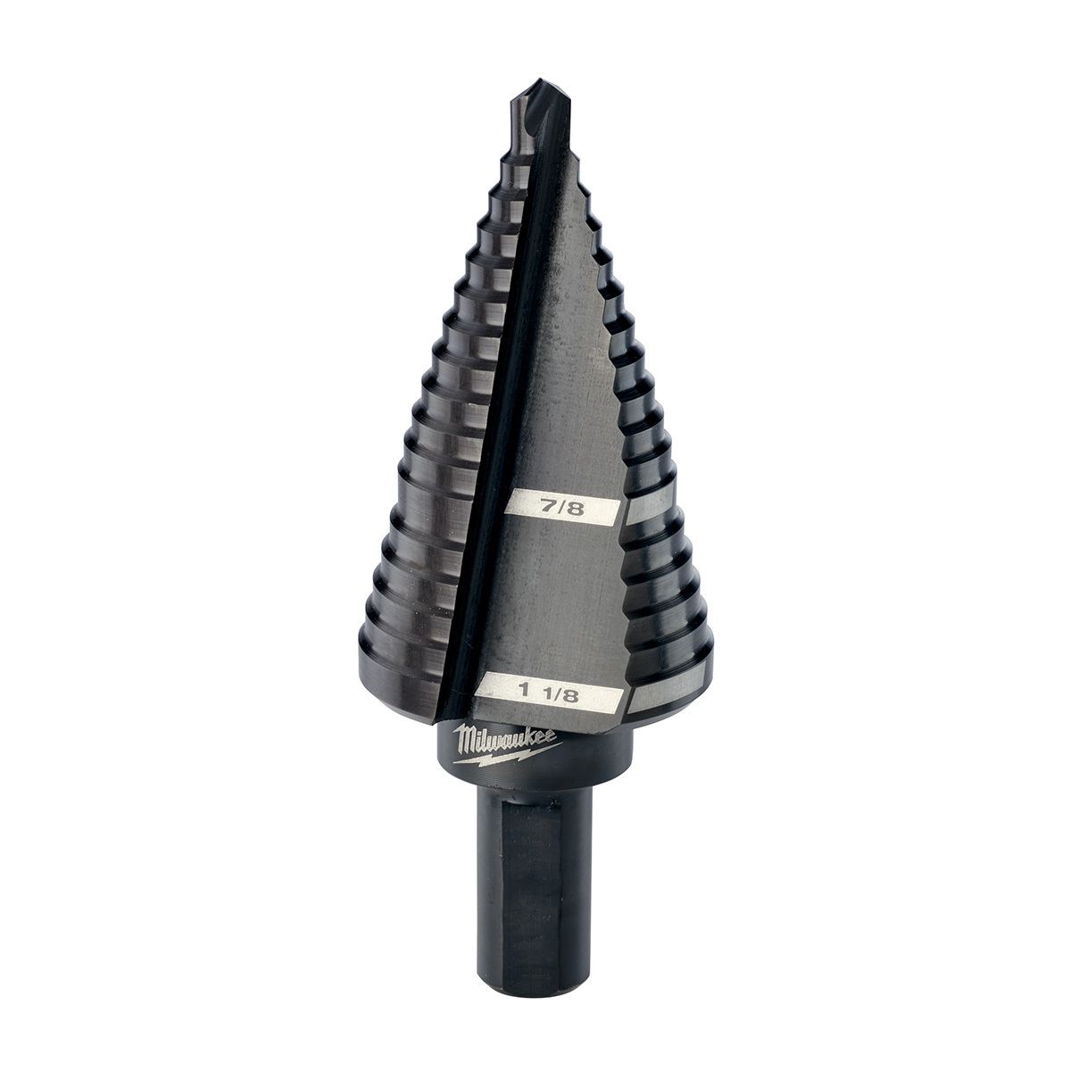 Milwaukee� 7/8 Milwaukee� 7/8" - 1 1/8" X 2.95" X 3/8" 3-Flat Shank Step Drill Bit