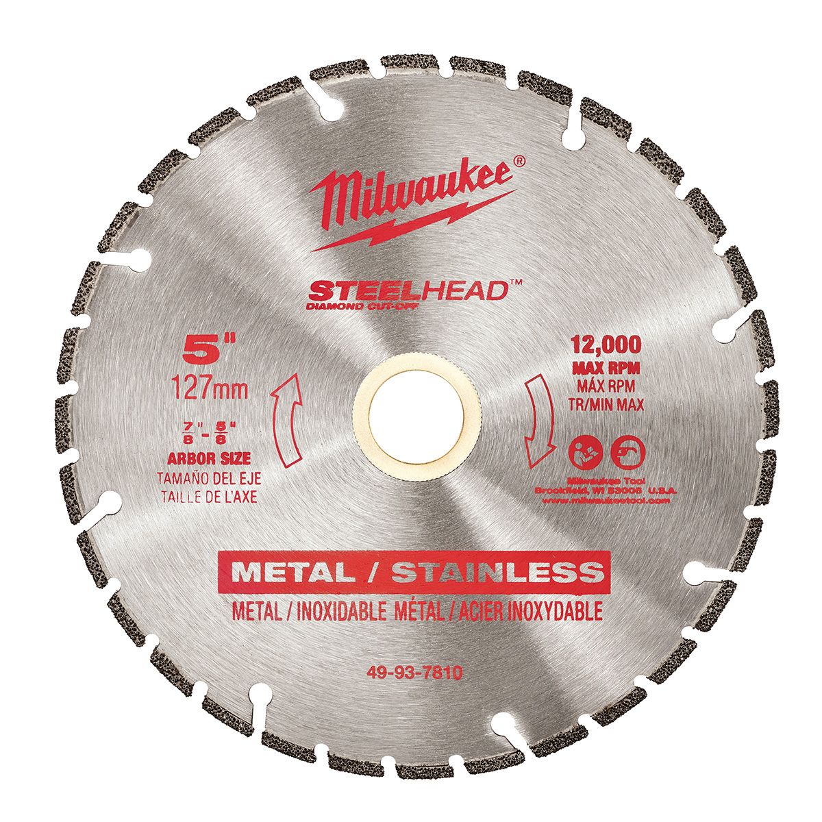 Milwaukee� Steelhead� 5 Milwaukee� Steelhead� 5" Diamond Cut Off Blade 32 Teeth