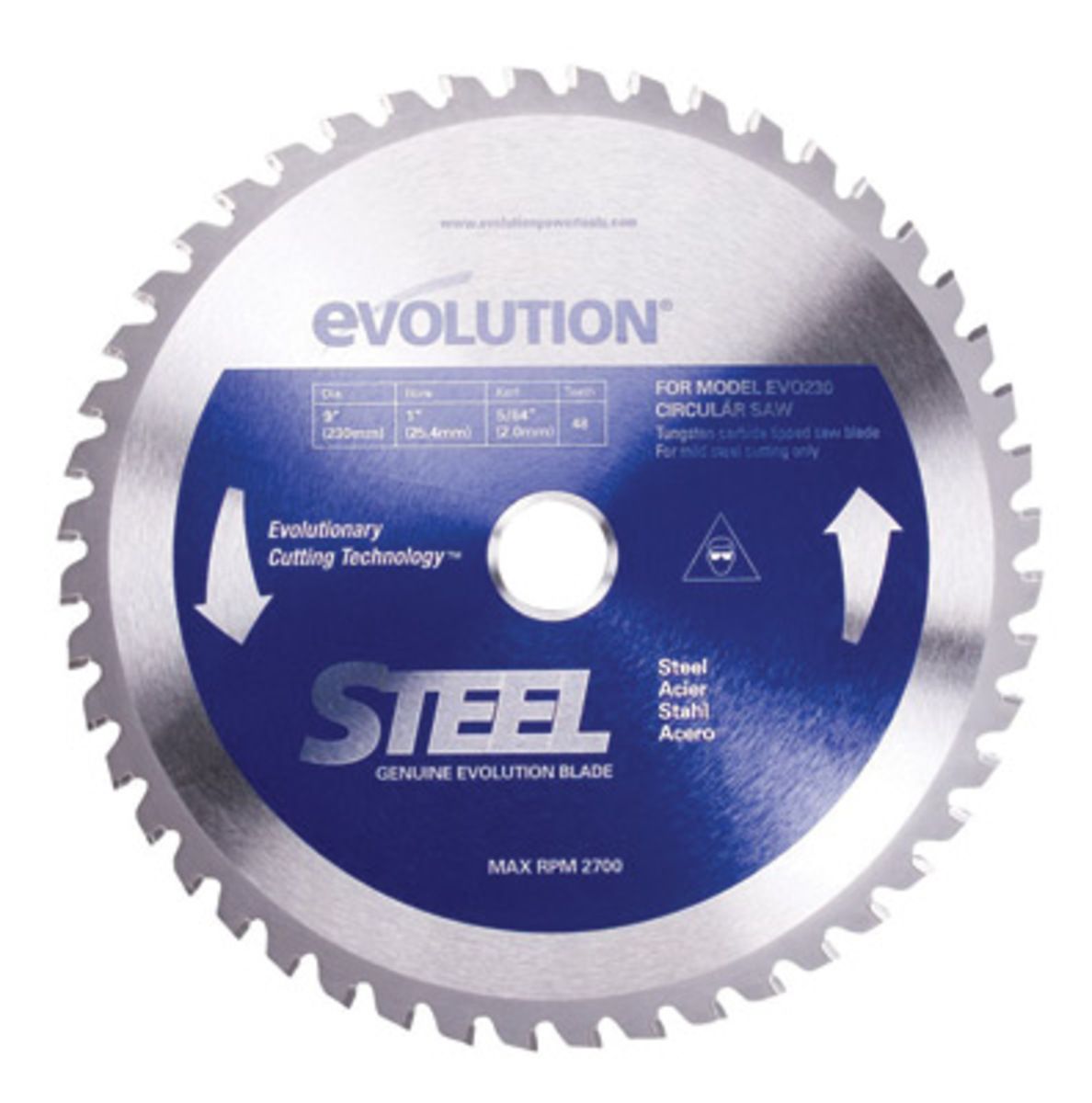 Evolution� Power Tools 8 Evolution� Power Tools 8" Tungsten Carbide-Tipped Circular Saw Blade 50 Teeth